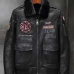 Mens Airforce Flight Coat Embroidered Jacket