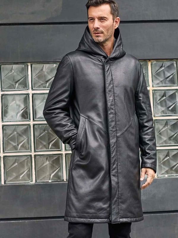 shearling-leather-coat-1_dad0004b-1200-4531-9cd0-be828abd02fe.jpg Overcoat Warm Down Jacket Black Leather Parkas Oversize Winter Outwear - Image 1