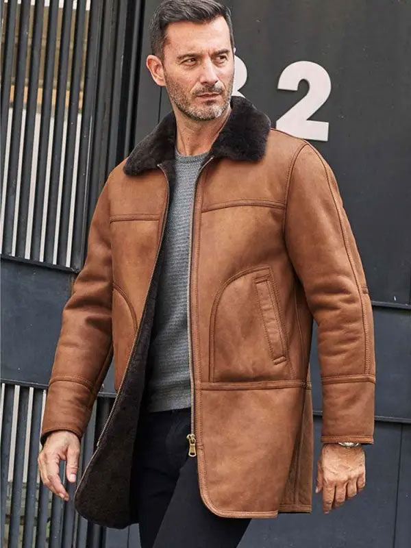 shearling-leather-coat1_cd0d4794-6b24-42ff-a95f-608ecae114d4.jpg Winter Outwear Natural Sheepskin Leather Jacket Hooded Fur Overcoat - Image 1