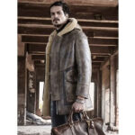 Sheepskin Coat Long Leather Jacket Hooded Fur Coat Thick Mens Winter Coats - Image 3