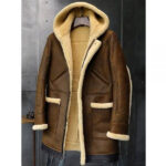 Sheepskin Coat Hooded Leather Jacket Fur Coat Mens Winter Coats Long Fur Jacket - Image 3
