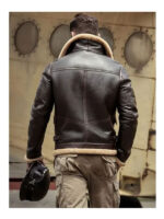 Leather Jacket Fur Coat Airforce Flight Jacket - Image 3