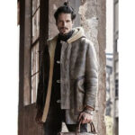 Sheepskin Coat Long Leather Jacket Hooded Fur Coat Thick Mens Winter Coats - Image 4
