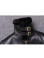 Mens Sheepskin Winter Fur Coat Jacket - Image 5