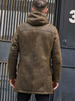 Jacket Long Trench Coat Removable Hooded Fur Outwear Warmest Winter Overcoat - Image 5