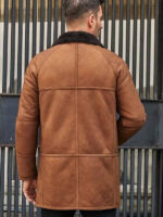 Winter Outwear Natural Sheepskin Leather Jacket Hooded Fur Overcoat - Image 5