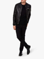 Majestic Black Jacket For Men - Image 4