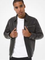 Black Leather Jacket - Image 2