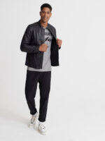 Black Leather Jacket - Image 5