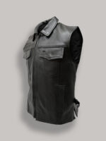 Men Fight Club Leather Vest - Image 3