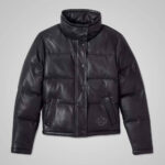 Replica Harley Davidson Black Motorcycle Biker Vented Puffer style Jacket