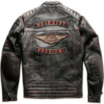 Replica Harley Davidson Passion Velocity Distressed Leather Jacket - Image 2