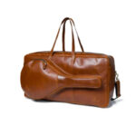 Buffalo Brown Leather Tennis Duffle Bag
