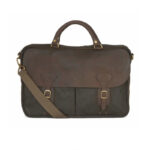Men's Barbour Wax Leather Briefcase