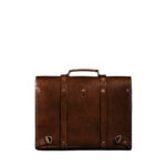 Men's Brown Leather Barbour Laptop Bag - Image 2