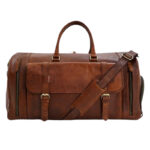 Yetti Handcrafted Original Brown Leather Duffle Bag