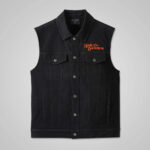 Replica Harley-Davidson Men’s Black Denim Vest