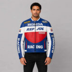 Replica Honda Repsol Vintage Racing Leather Jacket