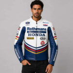 Replica Honda Rothmans Racing Leather Jacket