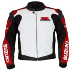 Replica SUZUKI GSXR Motorcycle Leather Racing Red Jacket