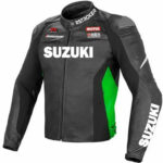 Replica Suzuki Motorcycle Racing Leather Jacket