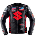 Replica Red Suzuki Motul Motorcycle Leather Racing Jacket
