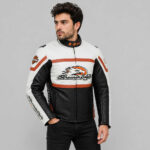 Replica Harley Davidson Men's Motorcycle Black Leather Biker Vest