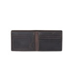 Mens Dark Brown Roosevelt Leather Billfold Wallet