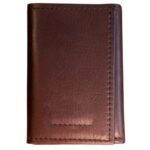 Mens Leather Trifold ID Window Wallet