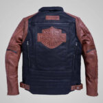 Replica Harley Davidson Hd Mc Mixed Media Bomber Jacket - Image 2