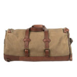 Dakota Reserve Waxed Canvas Duffle Leather Bag
