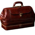 Italian Large Brown Leather Bag - Image 2