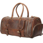 Men Clay Leather Duffel Bag - Image 2