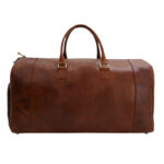 Yetti Handcrafted Original Brown Leather Duffle Bag - Image 2