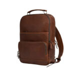 Roosevelt Buffalo Leather Brown Laptop Bag - Image 2