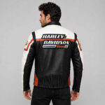 Replica Harley Davidson Men's Motorcycle Black Leather Biker Vest - Image 2