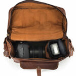 The Glock Black Leather Travel Bag - Image 2