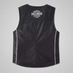 Replica Men's Harley Davidson Leather Vest in Black - Image 2