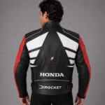 Replica Honda Red And Black Racing Leather Jacket - Image 2