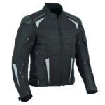 Replica Sport Ventilated Textile Motorcycle Jacket with Reflective Panels and Air Vent System