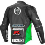 Replica Suzuki Motorcycle Racing Leather Jacket - Image 2