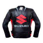 Replica Red Suzuki Motul Motorcycle Leather Racing Jacket - Image 2