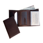 Mens Leather Trifold ID Window Wallet - Image 2