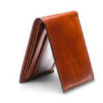 Old Leather Bifold Wallet With Card - Image 2