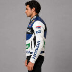 Replica Honda Repsol Gas Motorcycle Biker Leather Jacket - Image 3