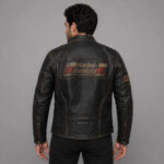 Replica Men’s Harley Davidson Astor Patches Distressed Leather Jacket - Image 3