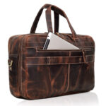 American Brown Leather Briefcase Bag - Image 3