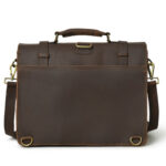 Barbour Leather Messenger Laptop Bag - Image 3