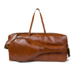 Buffalo Brown Leather Tennis Duffle Bag - Image 3
