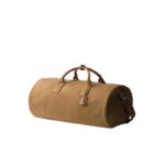 Canvas Camel Brown Leather Duffle Bag - Image 3